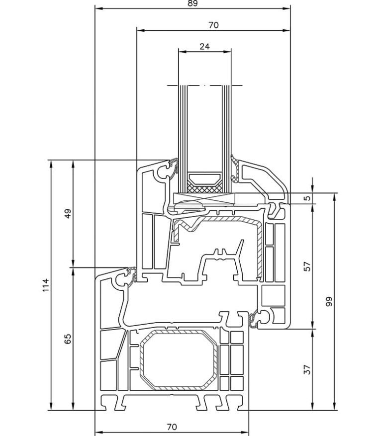 technický výkres typu ideal_4000