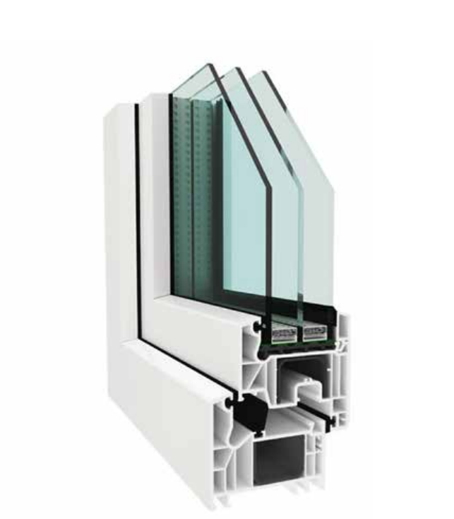 Okno WINBAU PREMIUM s šesťkomorovou profilovou konštrukciou a hĺbkou 80 mm