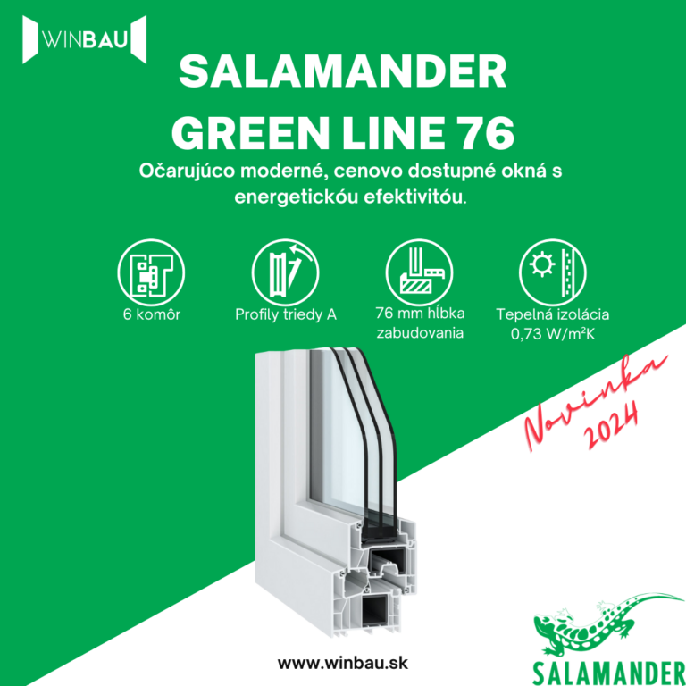 Plastové okná Salamander green line 76
